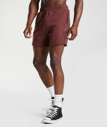Gymshark Bold React 5" Shorts Herr Rosa Bruna | SE 3424DFM